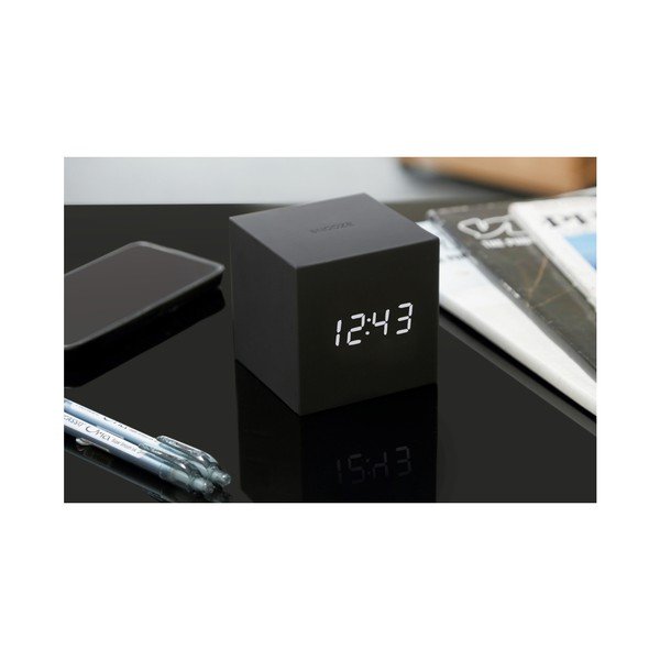 Черен LED будилник Gravitry Cube Gravity Cube Click - Gingko-image-3