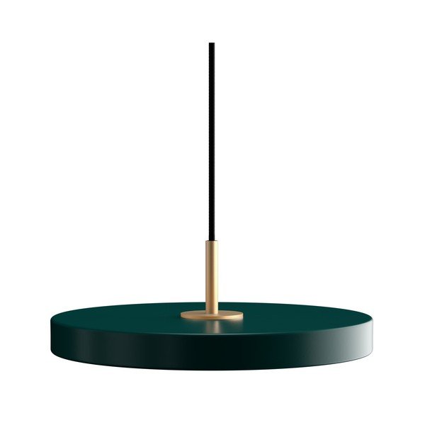 Тъмнозелено LED висящо осветително тяло с метален абажур ø 31 cm Asteria Mini – UMAGE