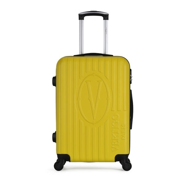 Žlutý cestovní kufr na kolečkách VERTIGO Valise Grand Cadenas Integre Malo, 47 x 72 cm