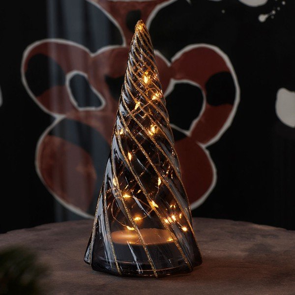 Черна светлинна декорация на батерии ø 9,5 cm Vilma Tree – Sirius-image-1