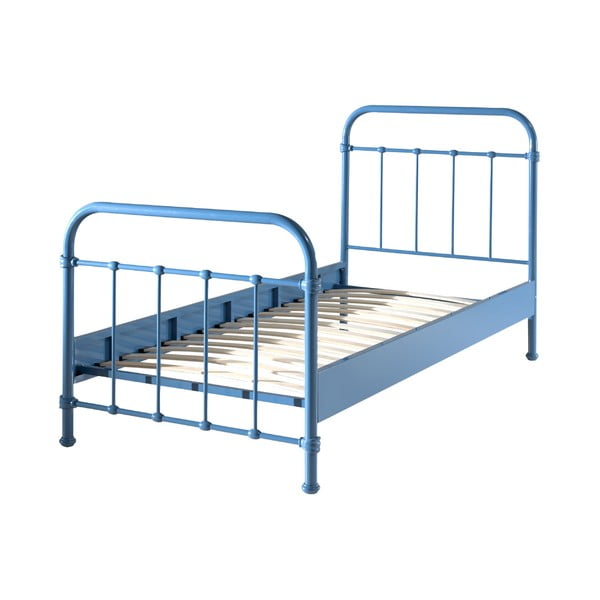 Синьо метално детско легло , 90 x 200 cm New York - Vipack-image-1