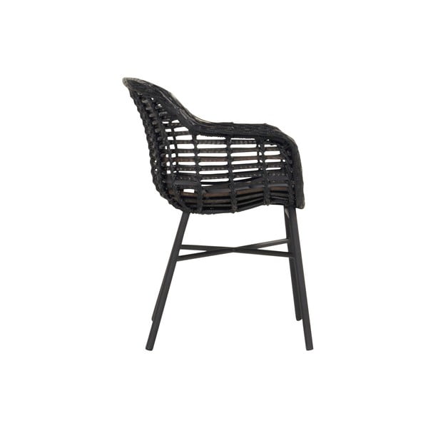 Черен градински стол Cecilia - Hartman-image-3