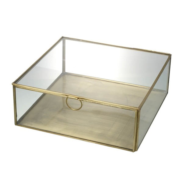 Стъклена кутия Злато, 24 cm - Parlane