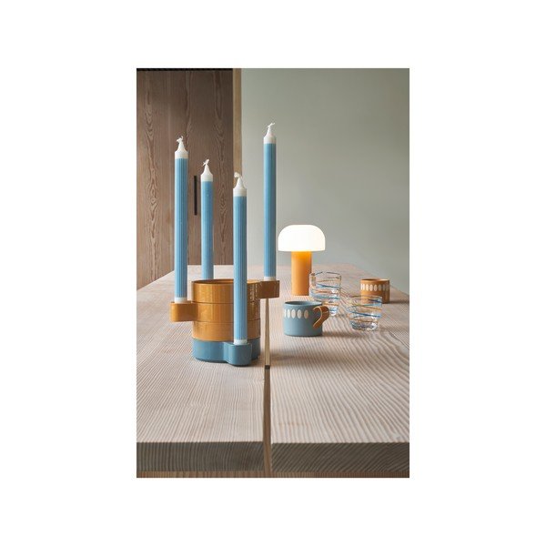 Бяло-оранжева LED настолна лампа (височина 22,5 cm) Styles – Villa Collection-image-3