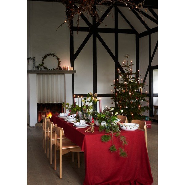 Коледна ваза от бял порцелан, височина 13 cm Hammershøi - Kähler Design-image-2