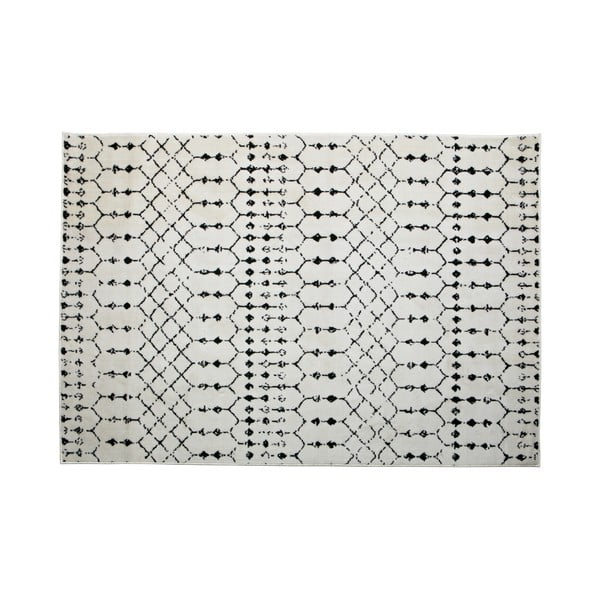 Бял килим Sansa, 170 x 240 cm - WOOOD