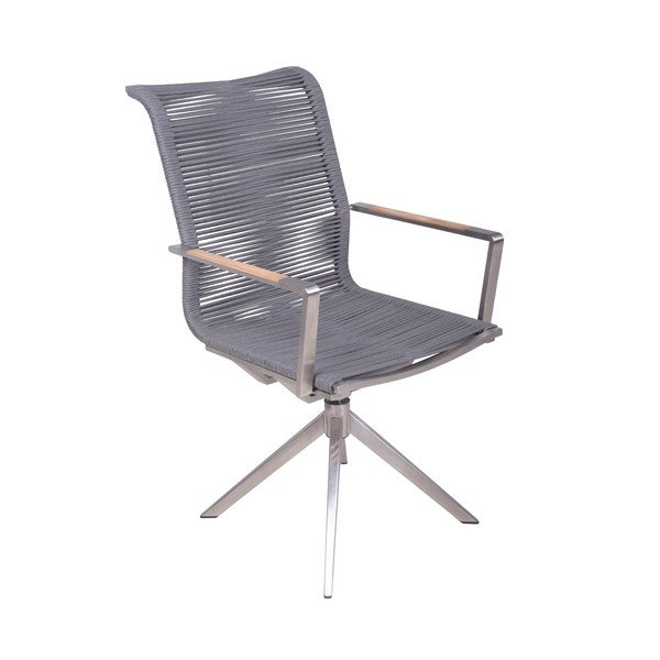 Сив метален градински стол Rubiera – Garden Pleasure