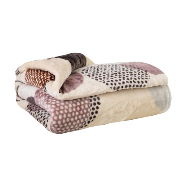 Одеяло от микроплюш 200x220 cm Circles - My Home-image-1