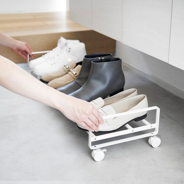 Бял метален стелаж за обувки 83,5x14,5x27,5 cm Tower – YAMAZAKI-image-1