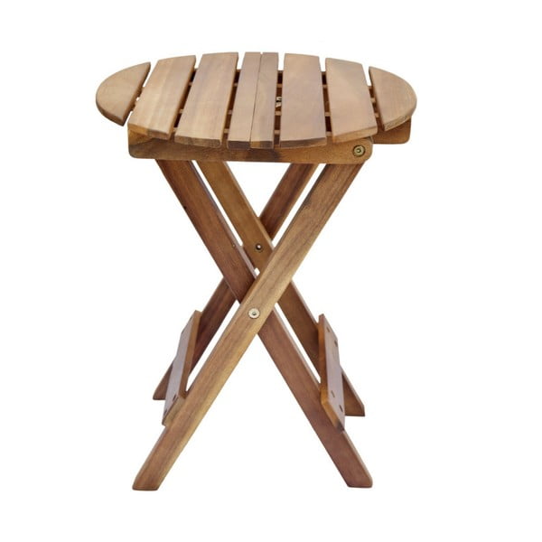 Kulatý odkládací stolek z akátového dřeva SOB Garden