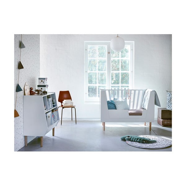 Bílá zábrana k postýlce Done by Deer, 120x60 cm-image-1