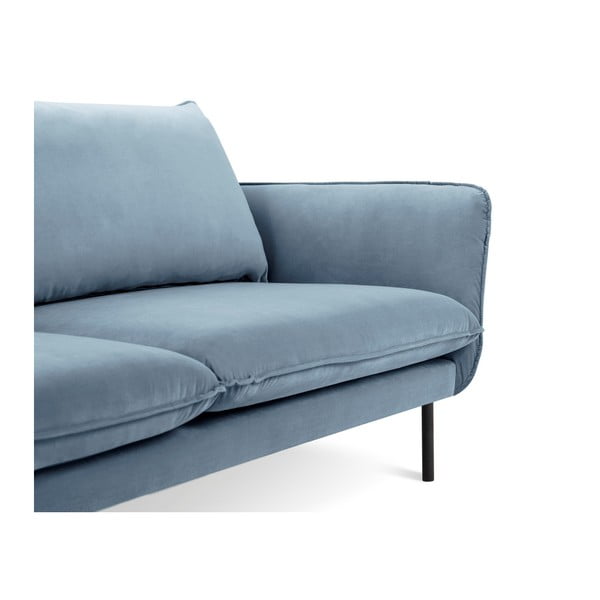 Светлосин кадифен диван , 160 см Vienna - Cosmopolitan Design-image-3