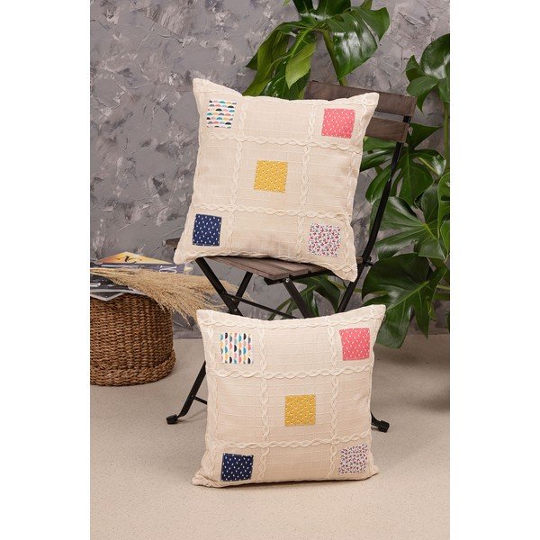 Калъфки за възглавници в комплект от 2 броя 40x40 cm Patchwork - Oyo Concept