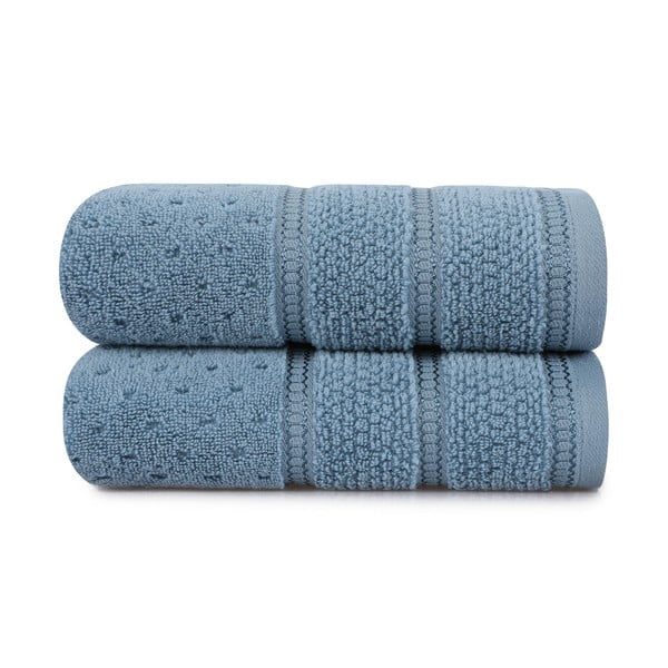 Комплект от 2 сини памучни кърпи , 50 x 90 cm Arella - Foutastic