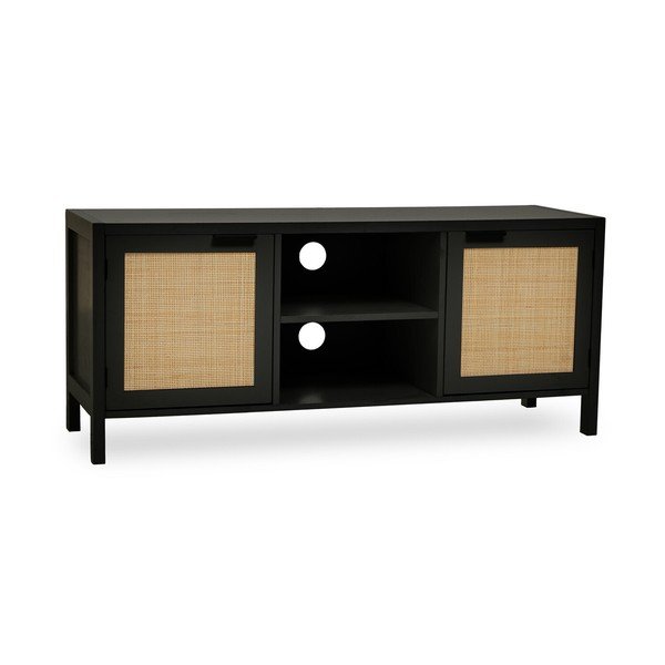 Черна маса за телевизор 120x52x38 cm Sherman – Premier Housewares