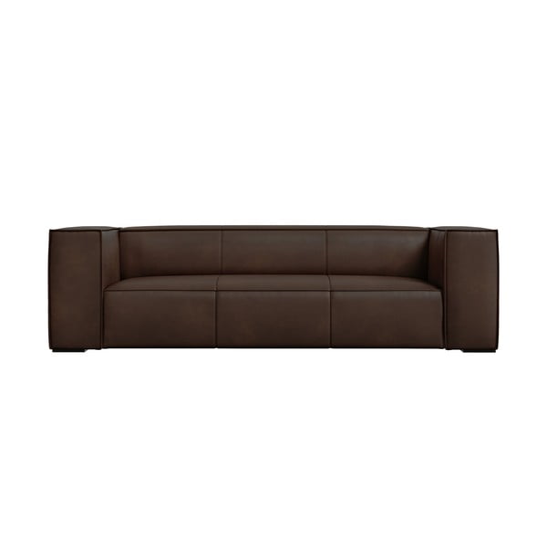 Тъмнокафяв кожен диван 227 см Madame - Windsor & Co Sofas
