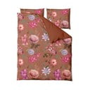 Теракотено кафяво памучно спално бельо от сатен за двойно легло 200 x 200 cm Blossom - Bonami Selection