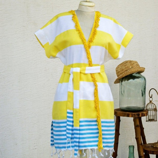 Plážové šaty/župan Pesthemal Yellow