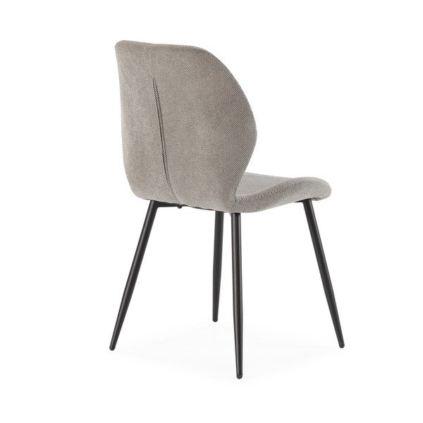 Светлосиви тапицирани трапезни столове в комплект 4 бр. Ansu – Marckeric-image-2