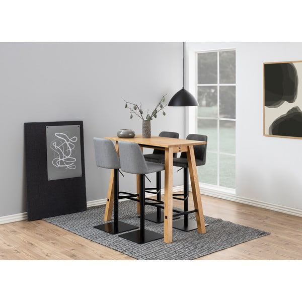 Антрацитен бар стол с регулируема височина (височина на седалката 78,5 cm) Avanja – Actona-image-2