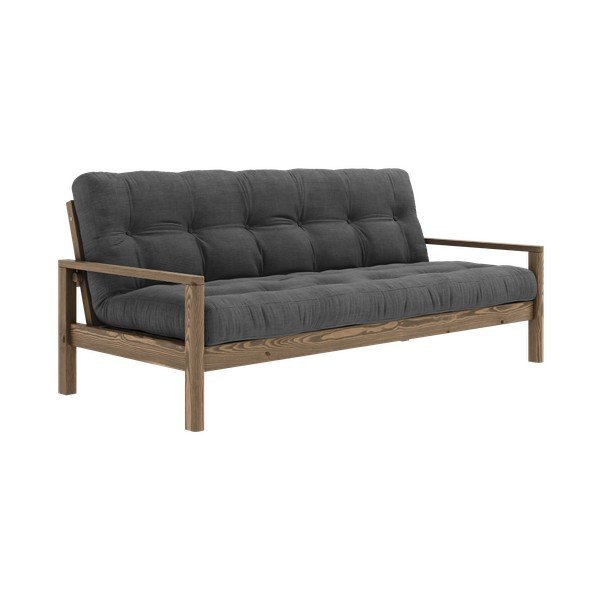 Разтегателен диван 205 cm в черно и антрацит Knob - Karup Design-image-3