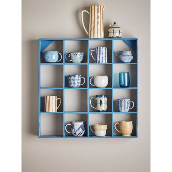 Син на няколко нива стенен рафт от рециклирано дърво 70 cm Bekka – Bloomingville-image-1