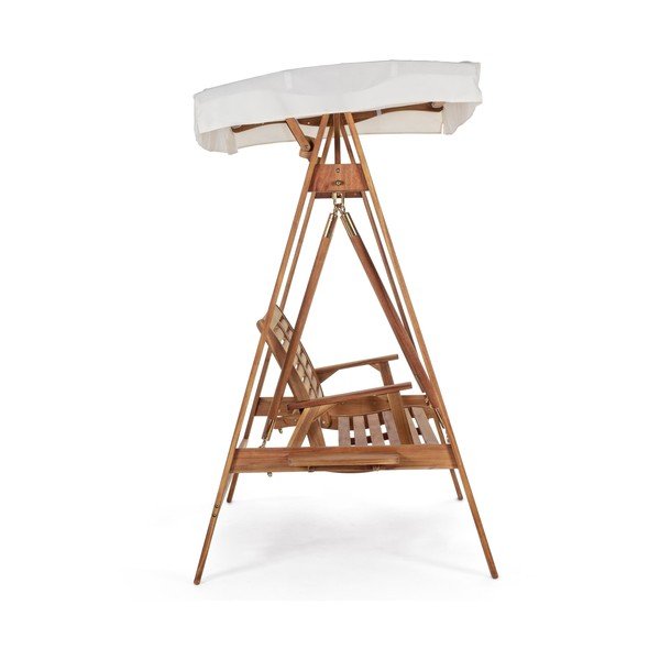 Градинска люлка от масивно дърво в естествен цвят Noemi – Bizzotto-image-3