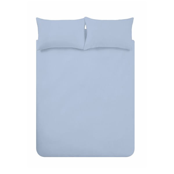 Светлосиньо двойно удължено фланелено спално бельо 230x220 cm Brushed – Catherine Lansfield-image-3