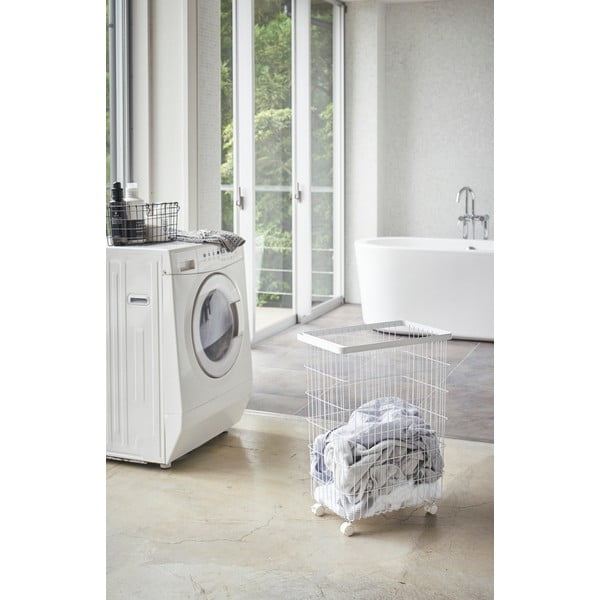 Бял метален кош за пране 55 л Tower - YAMAZAKI-image-3