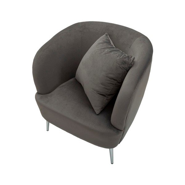 Сиво кадифено кресло Silvery – Mauro Ferretti-image-4