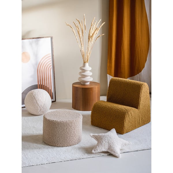 Кафяв детски стол от букле Cloud – Wigiwama-image-2