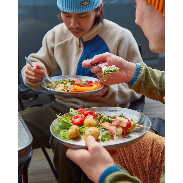 Чинии в комплект 4 бр. от неръждаема стомана в сребрист цвят ø 25,5 cm – Black + Blum-image-2