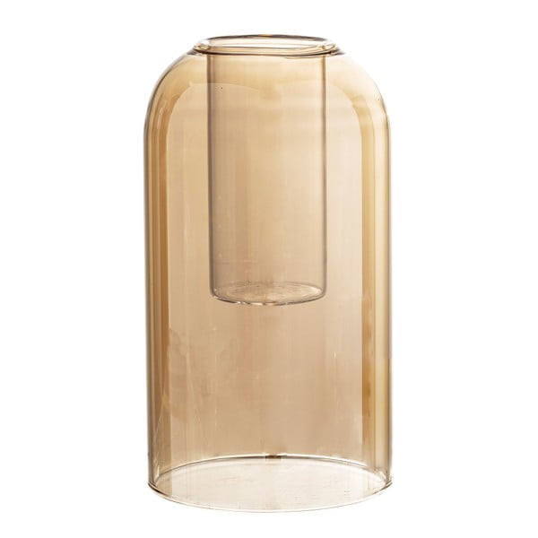 Кафява стъклена ваза Glim - Bloomingville