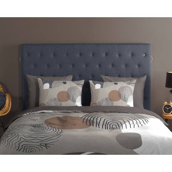 Сиво единично удължено памучно спално бельо 140x220 cm Hendrik – Good Morning-image-2