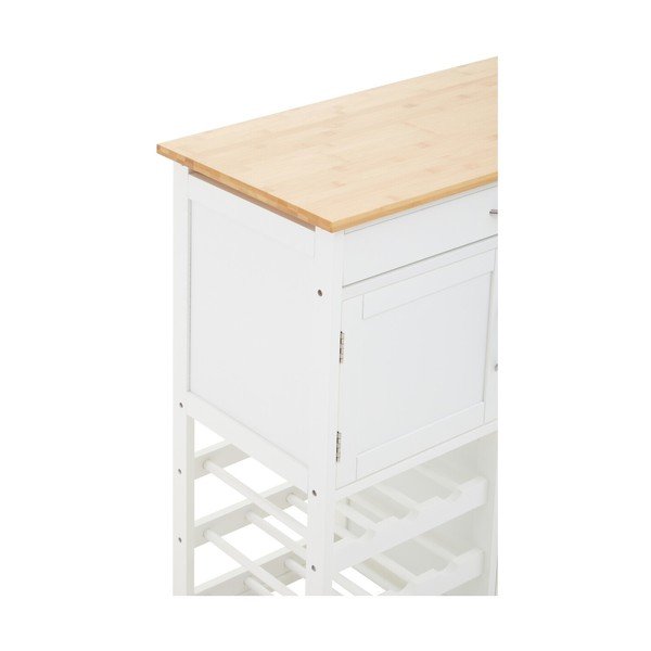 Бамбуков кухненски остров на колелца 37x67 cm Harlow – Premier Housewares-image-4