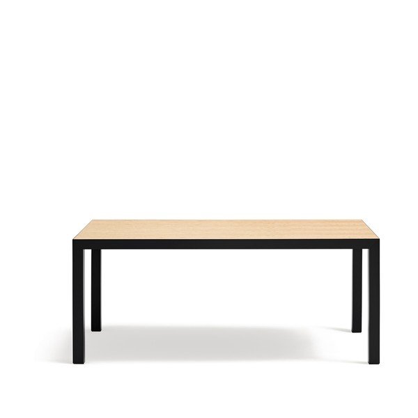 Трапезна маса с дъбова дървена плоскост 75x180 cm Alma – Teulat