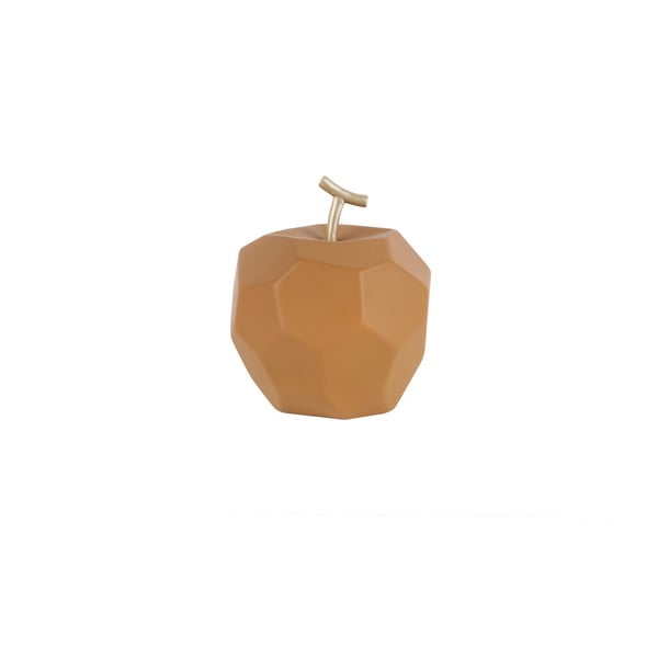 Матово карамелено кафяв бетон Фигурка на ябълка Origami - PT LIVING
