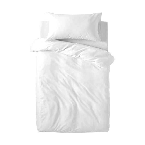 Бяло бебешко памучно спално бельо , 100 x 120 cm Basic - Happy Friday Basic