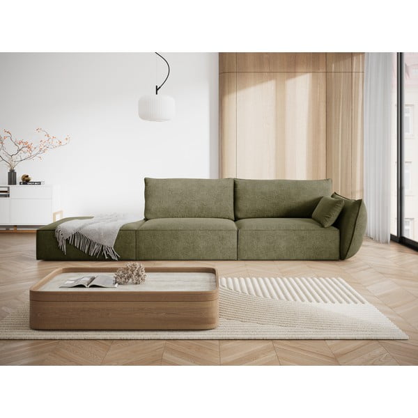 Зелен шезлонг (десен ъгъл) Vanda – Mazzini Sofas-image-1