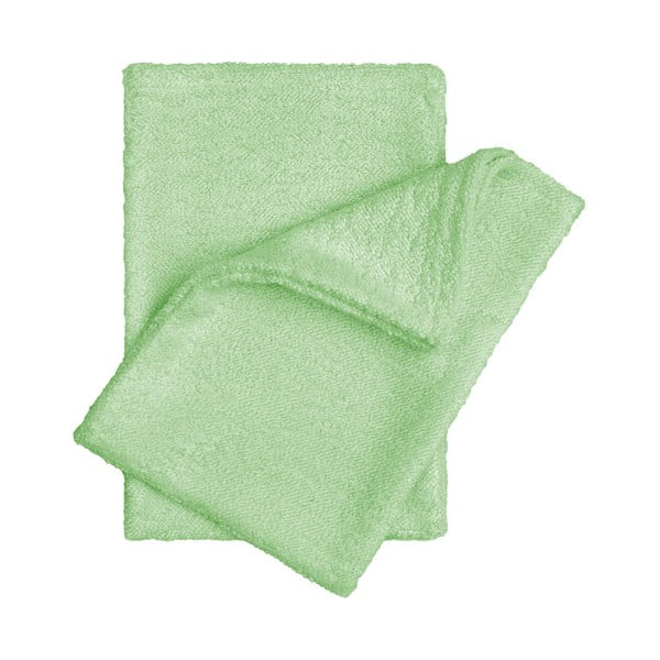 Комплект от 2 зелени бамбукови кърпи за пране - T-TOMI