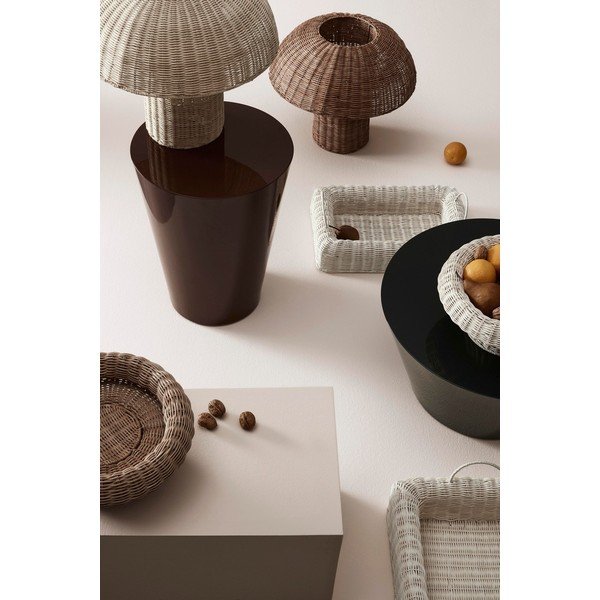 Ратанова LED настолна лампа в естествен цвят с ратанов абажур (височина 40 cm) Irele – Bizzotto-image-1