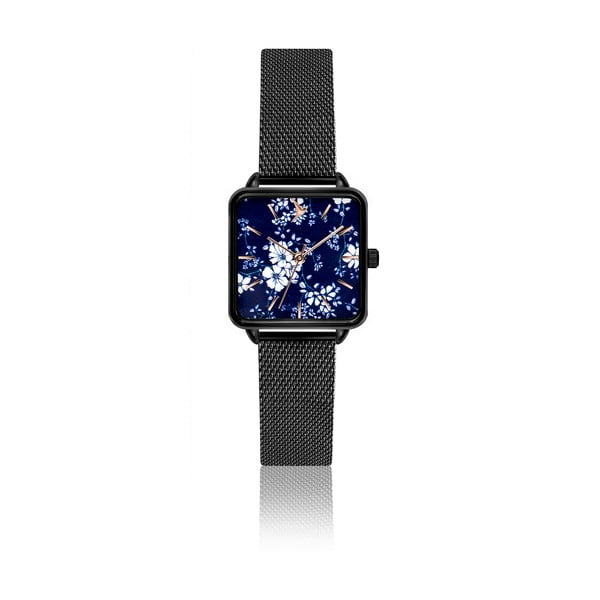 Дамски часовник с каишка от неръждаема стомана в черно Yoko - Emily Westwood