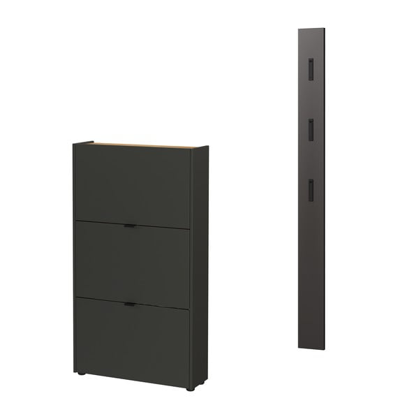 Антрацитен комплект за коридор 101x200x22 cm Ameca – Germania