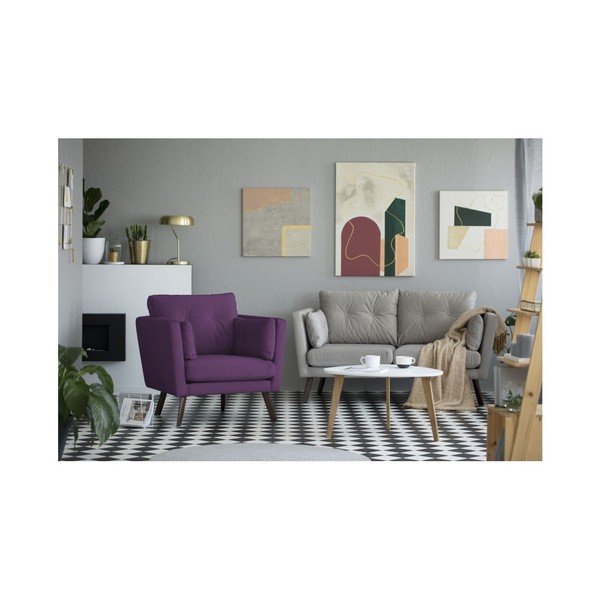 Fialové křeslo Mazzini Sofas Elena-image-4