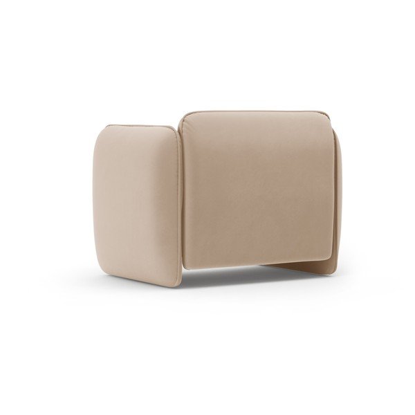 Кафяво кадифено кресло Georgia – Micadoni -image-3