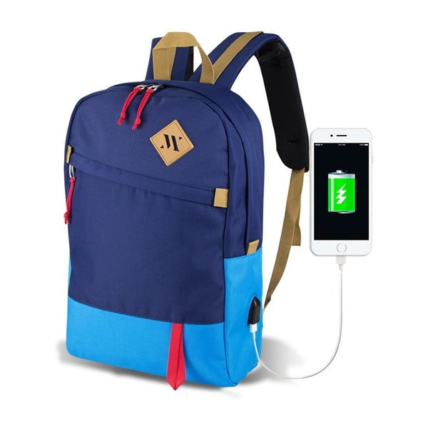 Синя раница с USB порт My Valice FREEDOM Smart Bag Mavi - Myvalice