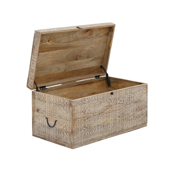 Ракла от масивно манго в естествен цвят 45x50 cm Malati – Støraa-image-3