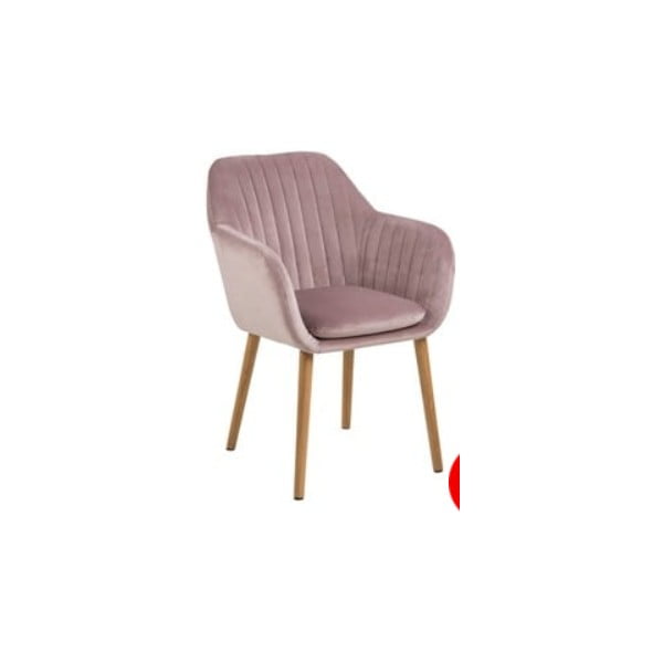 Розов трапезен стол с дървена основа Emilia - Bonami Essentials