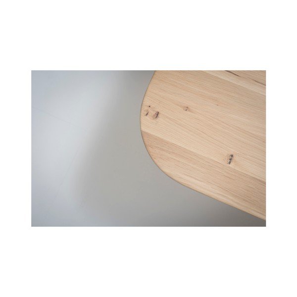 Трапезна маса от масивна дъбова дървесина , 200 x 90 cm Stafa - Gazzda-image-4