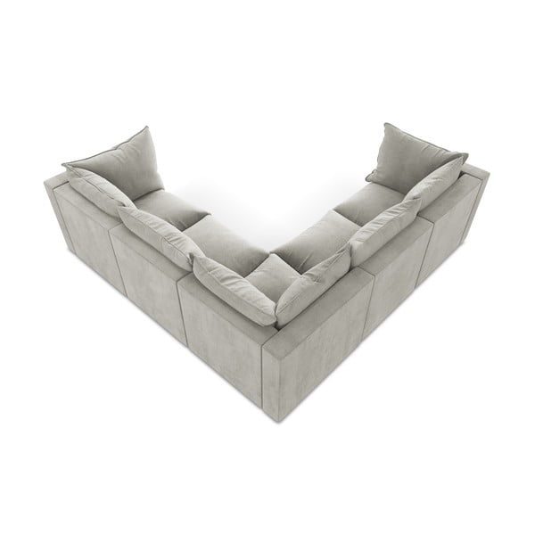 Светлосив ъглов диван Manao – Makamii-image-3